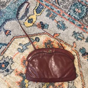 Vintage maroon handbag